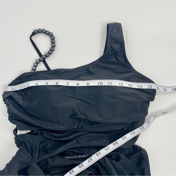 NEW GRACE + EMMA paradise radiance monokini in Black Pearl Shoulder Strap L & M - Picture 9 of 15